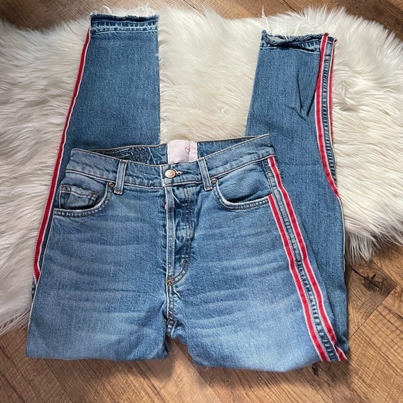 REVICE Ruby Tuesday Racer Stripe Jeans - Picture 2 of 4